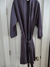 Vintage St Michael Robe Dressing Smoking Jacket Large 44-46 " Belt Mens EXC