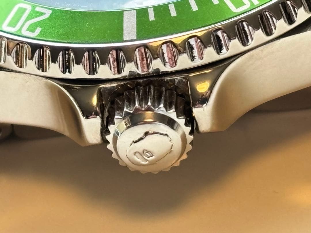 A BATHING APE BAPEX Watch Green Limited Vintage Box Included