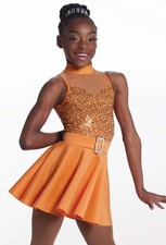 Dance Costume Medium Child Orange Weissman 17516 Jazz Tap Musical Theatr
