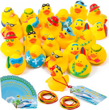 Summer Beach Rubber Ducks - 20 Set Summer Surfing Rubber Duckies for Cruise Ship