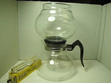 Vintage Cory Vacuum Coffee Brewer Pot 4-8 Cup W/ Filter Rod & Box NO LID  USED