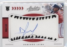 2020 Absolute Rookie Baseball Material Signatures Black Domingo Leyba Auto 1r3k