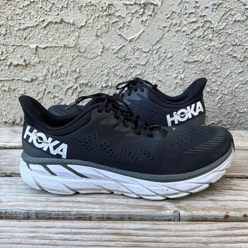 HOKA ONE ONE Shoes Men Size 12.5 CLIFTON 7 1110508 BWHT RUNNING