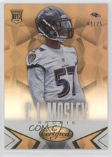 2014 Certified Gold Mirror 4/25 CJ Mosley #109 1i0