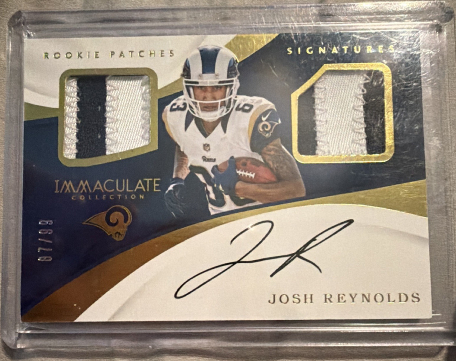 Joe Mixon Panini Immaculate Collection Rookie Patches Signatures #ISJO Base