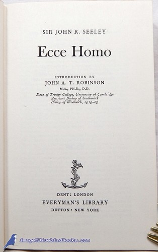 Ecce Homo: Siehe den Mann von John SEELEY Nr Fine Jedermannsbibliothek HC/DJ 89474 - Bild 2 von 3