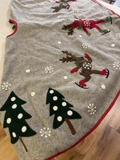 Urocza spódnica choinkowa z mieszanki wełny nowa bez metki