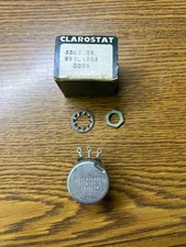 Clarostat 53C2-2K Rheostat 2 K ohm 2 Watts, W/LOCKING SHAFT,