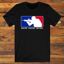 MLI Major League Infidel Shooting Guns Firearms Men's Black S-5XL