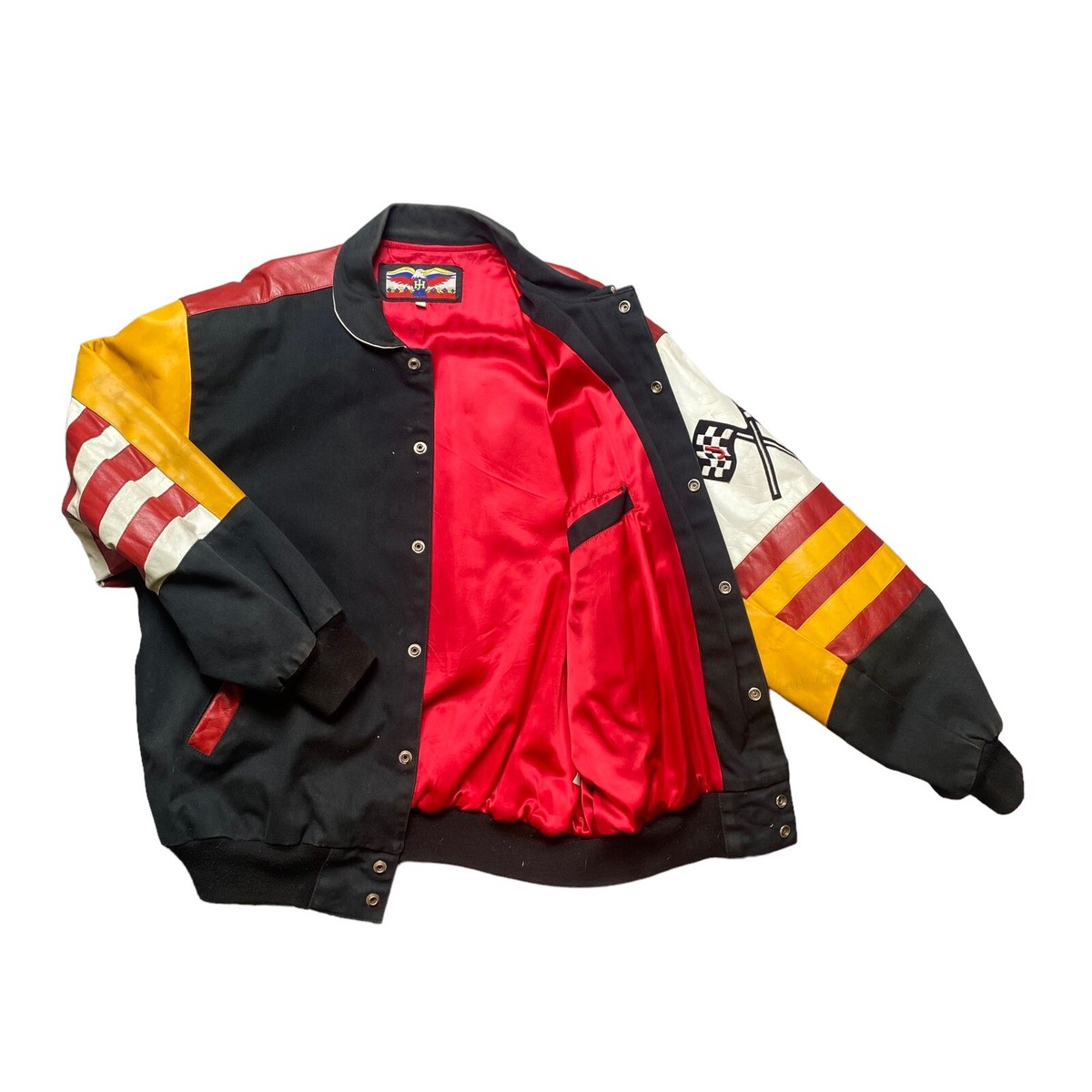 Vintage Mickey 500 Racing Disney Leather Jeff Hamilton