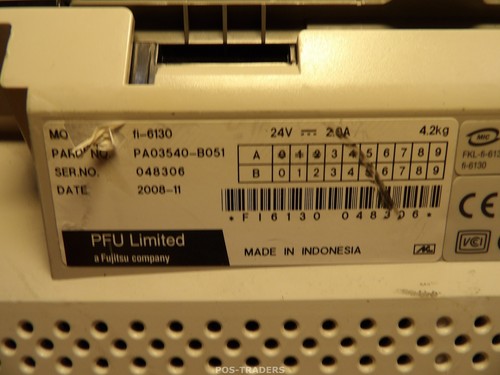 Fujitsu Fi-6130 Scanner 195,695 Scans - ROLLERS MELTED - MISSING ALL TRAYS - Afbeelding 8 van 8