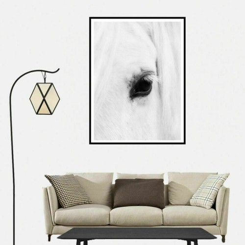 Animal White Horse Canvas Art Print Poster Living Room Wall Picture Modern Decor - Picture 10 of 17