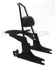 sissybar backrest luggage rack Detachable For Harley Dyna Models  2007-2016