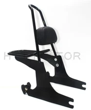 sissybar backrest luggage rack Detachable For Harley Dyna Models  2007-2016