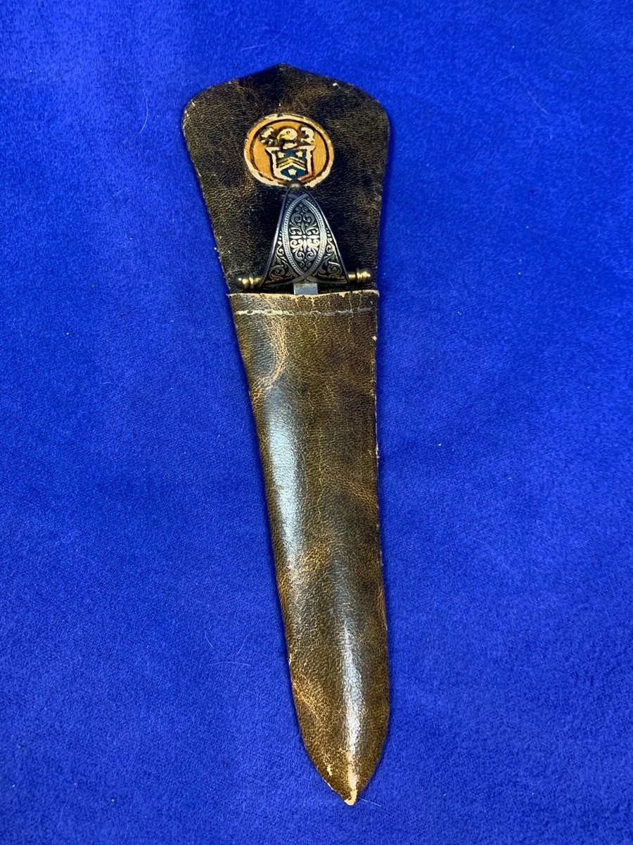 Vintage Toledo Small SWORD Letter Opener, Made In Spain & Leather Sheath  3715 | eBay