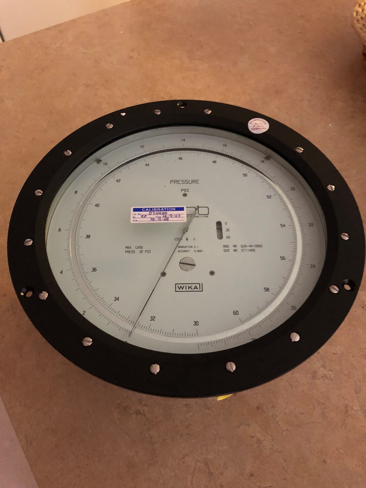 WIKA 1500 High Performance Compound pressure Gauge 060 PSI 62A4A0060