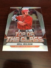 2020 Panini Prizm Will Wilson Top Of The Class Silver Prizm Giants TOC-15 *Mint*