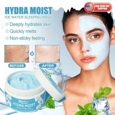 Beauty Hyaluronic Acid Cream Moisturizer Ice Water Sleeping Dry Skin Face Mask