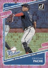 2021 Panini Donruss - The Rookies Cristian Pache #TR4 Pink Fireworks (RC)