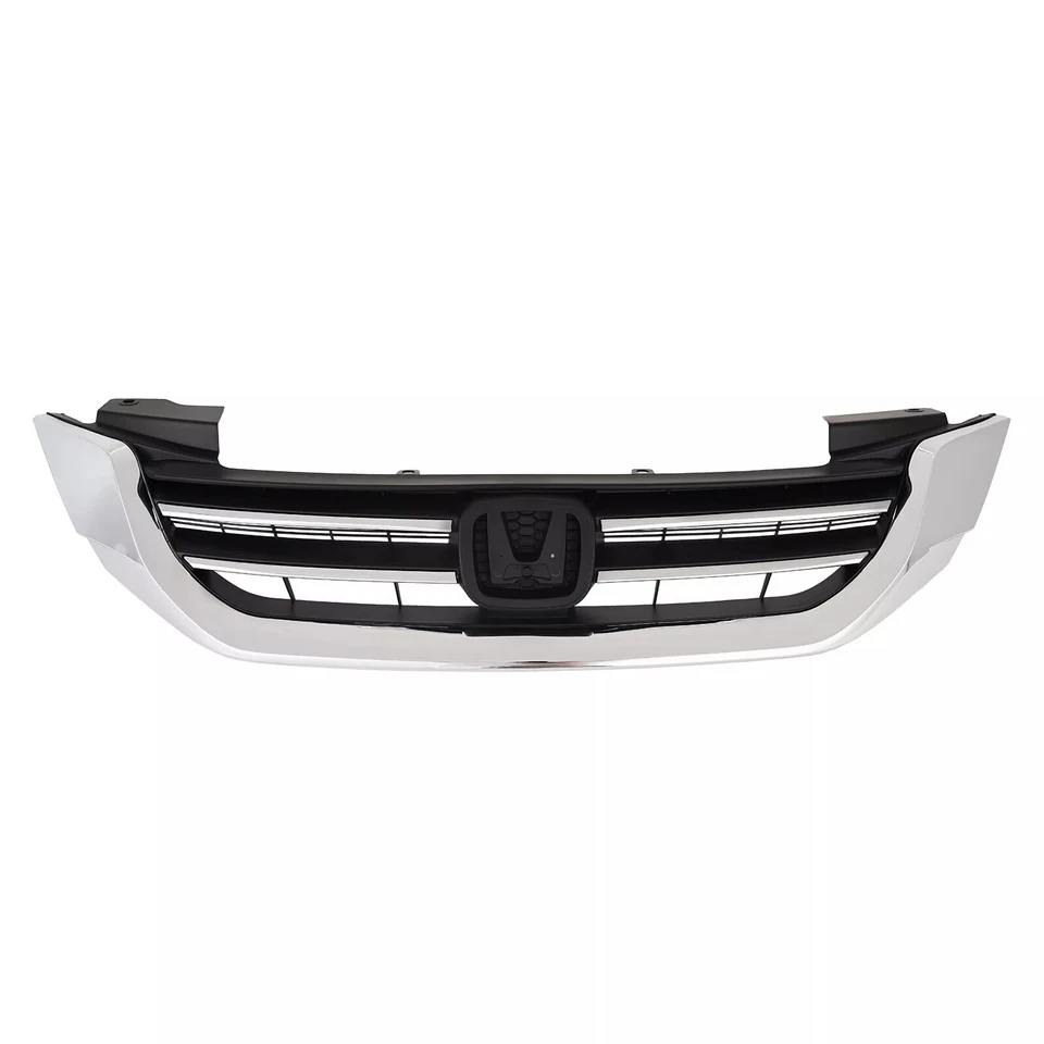 For 2013-2015 Honda Accord  New Front Upper Lower Grille Chrome Molding Trim Foto 2 de 4