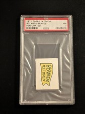 1971 Topps Tattoos BRAVES TEAMS PSA 7 & PHILLIES TEAM PSA 5