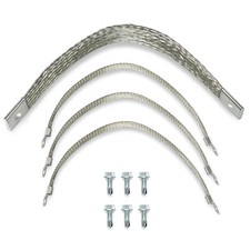 4Pcs Heavy Duty Engine Braided Ground Strap Kit 40140 Battery Starter Chasis