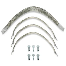 4Pcs Heavy Duty Engine Braided Ground Strap Kit 40140 Battery Starter Chasis