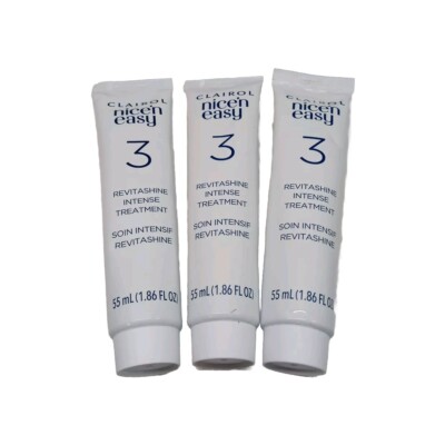 CLAIROL Nice n Easy Revitashine Intense Treatment Conditioner 1.86 oz LOT OF 3