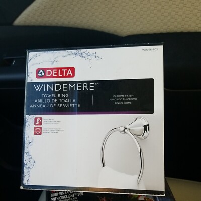 Delta Windemere Towel Ring Chrome WIN46-PC1 Brand New