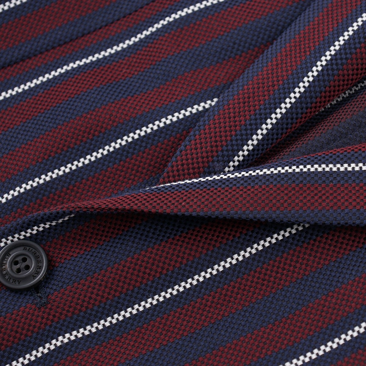 Burberry Burgundy-Navy Stripe Serpentine Jacket 36 Short (Eu