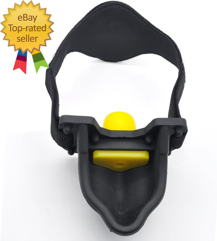 Silicone Funnel Mouth Gag BDSM Bondage Set with 4 Funnel Plug, Head Harness