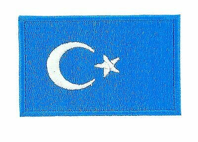 Uyghur Turkestan Xinjiang Flag Patch Patches Backpack Badge Iron