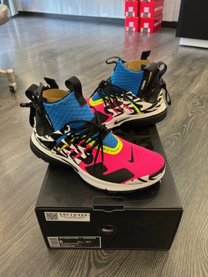 Nike x Acronym Air Presto Mid Racer Pink Herren Größe 8 Blau 2018 AH7832-600
