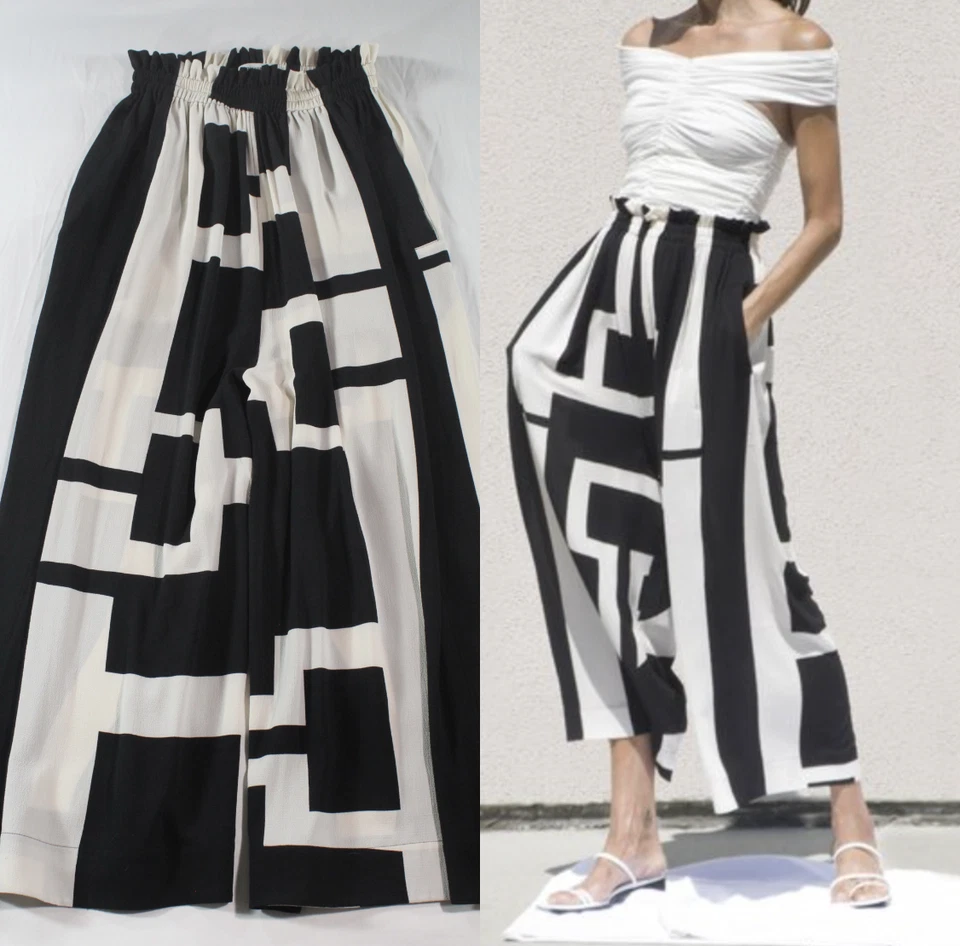 HENRIK VIBSKOV - $420 "DROP-CROTCH" WIDE-LEG HAREM PANTS (S-T-U-N-N-I-N-G!!) XS