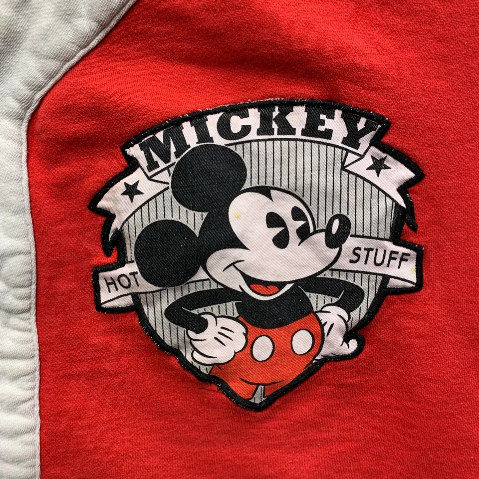 Camisa Jersey Vintage Mickey and Co Adulto Grande A Presión Algodón Pesado Ratón Disney Foto 4 de 4