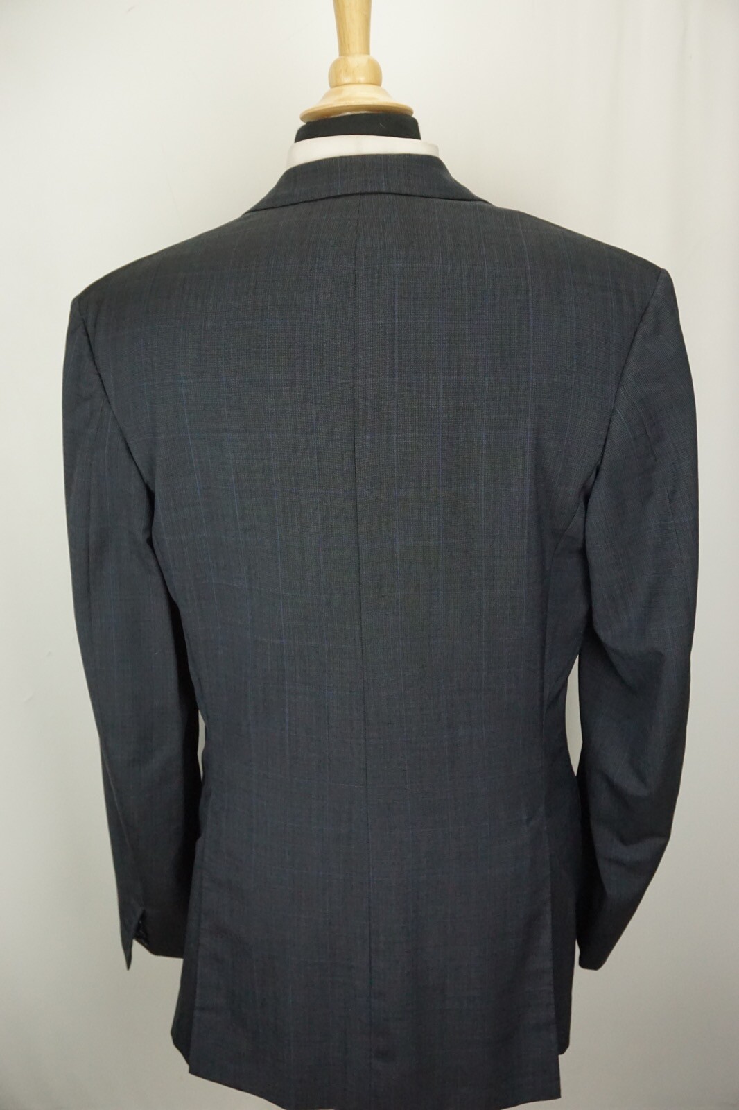 FILA Giacca cappotto sportivo a quadretti blu Benson & Clegg Savile SU MISURA taglia 42 L