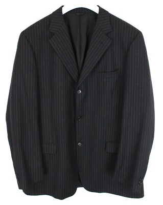 Cerruti 1881 Blazer Herren XL Wolle Kaschmir Gefuttert Einreihig Kerbe Revers