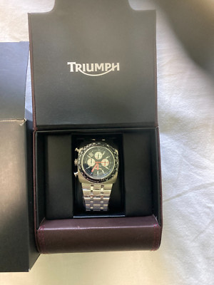 Vintage Triumph Model 3020 Chronograph Watch Very Rare with Boxes