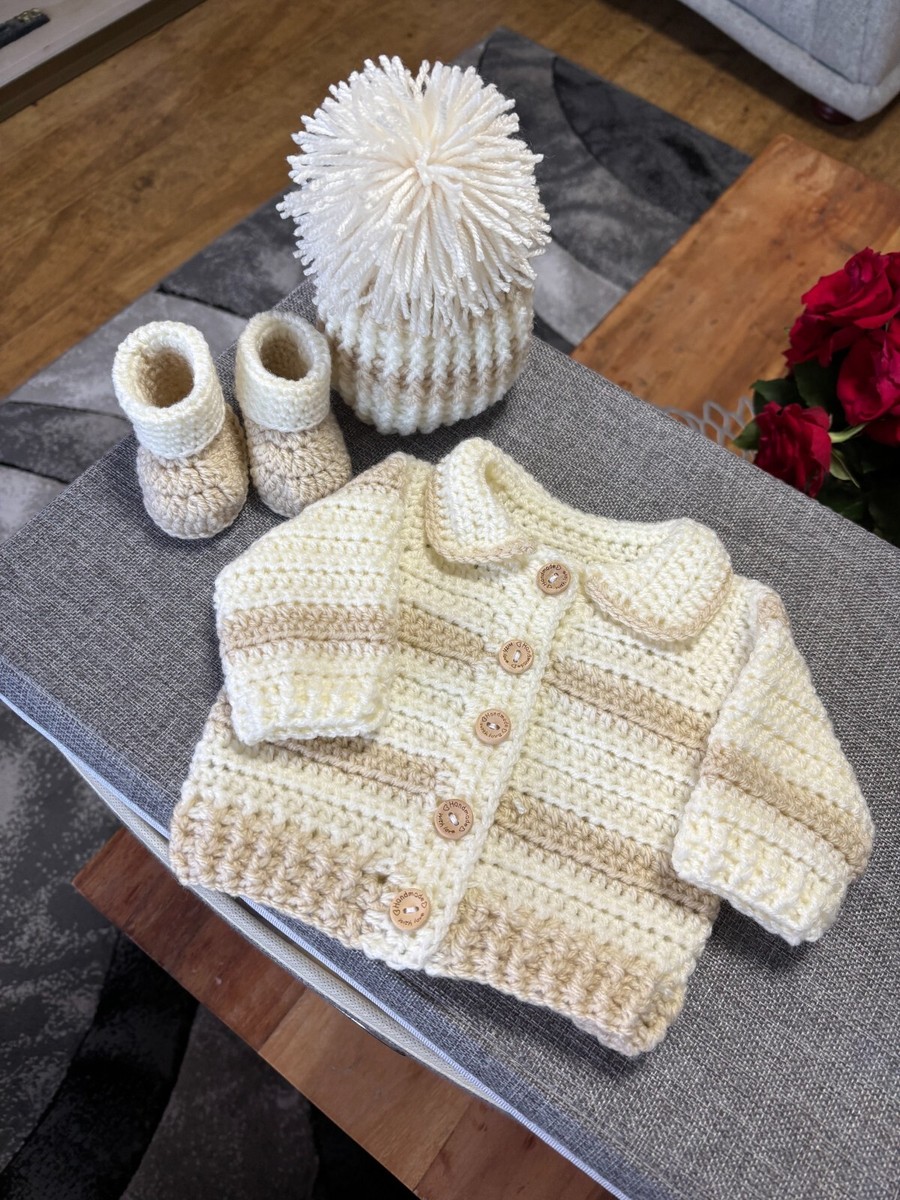 Crochet Baby Cardigan Matinee Coat Knitting Pattern Crochet
