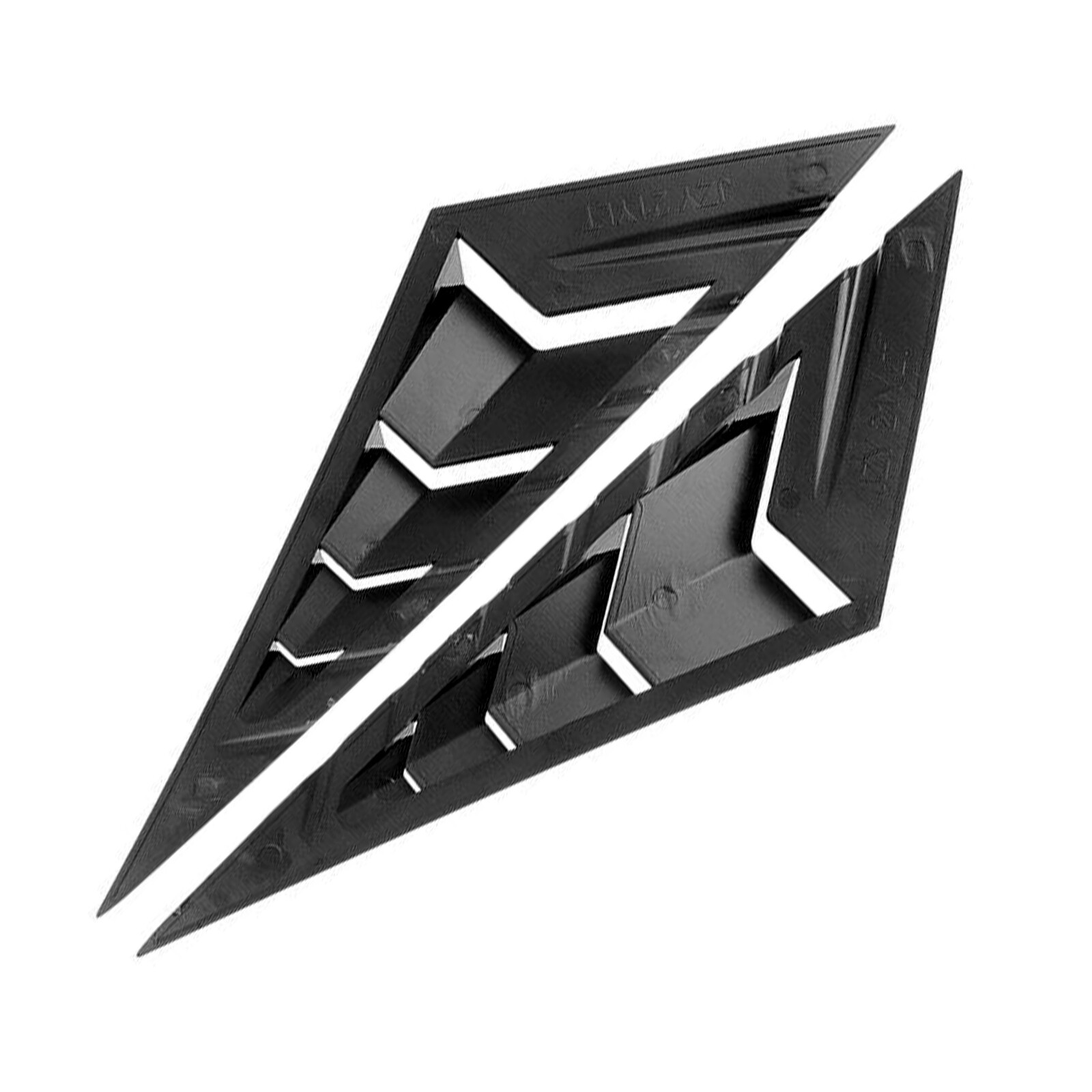 Side Vent Window Louver Shutter Trim for 2021-2022 Hyundai Elantra Gloss Black