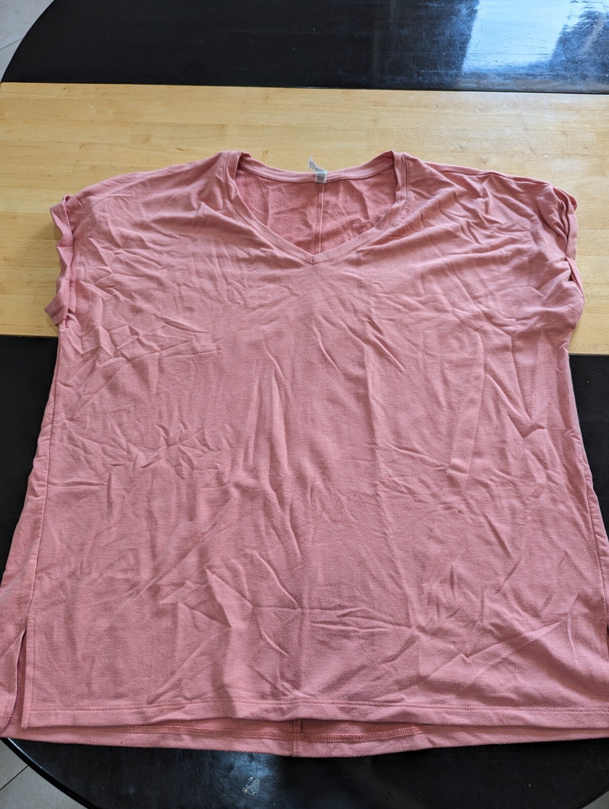 Womens rbx scoop neck pink short sleeve blouse sz 2x