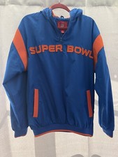 Denver Broncos NFL Super Bowl XLI 02/04/2007 Quarter Zip Hoodie, Insulated