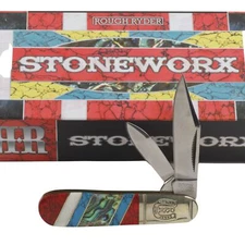 Rough Ryder Stoneworx Barlow Folding Pocket Knife RR2403