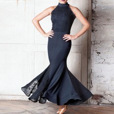 Latin Ballroom Competitio  n Dance Dress Modern Waltz Tango Standard Dress Y024