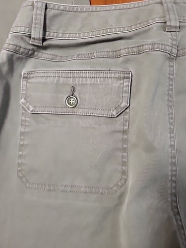 Women's Three Forks Ranch Sz 12 Greenish Gray Straight Leg Pants Flap Pockets - Picture 6 of 6