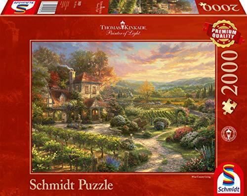 Schmidt Spiele Puzzle 59629 Thomas Kinkade, In den Weinbergen, 2000 Puzzle Teile - Bild 1 von 1