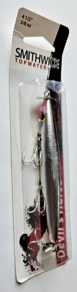 (Набор из 2) Smithwick дьявола лошадь Topwater приманки 3/8 унций, 4 1/2» 2 цвета новый  - Изображение 4 из 4
