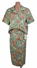 Vintage Floral Wrap Skirt-10P Blazer-PXL Suit Set NWT 80s 90s Suit Cottagecore
