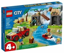 60301 WILDLIFE RESCUE OFF-ROADER city lego NEW legos set JEEP 4X4 jetski lion