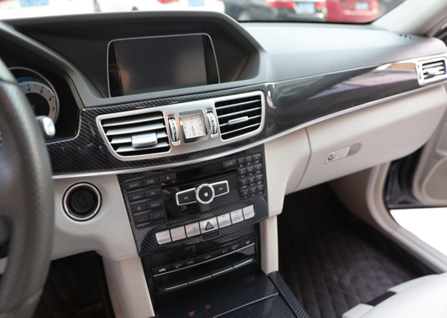 Carbon Fiber Car Interior Kit Cover Trim For Benz E CLASS W212 2014